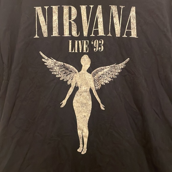 Nurvana Vintage In Utero Live 93' Concert tour dates Black Tee XL - Picture 3 of 6